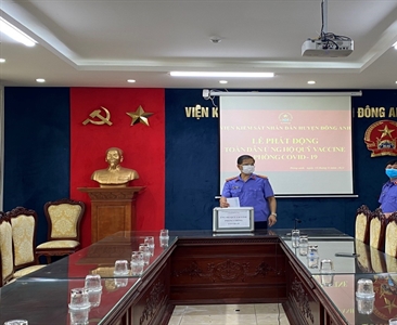 Viện KSND các huyện Quốc Oai, Đông Anh, Mỹ Đức cùng phát động chương trình...